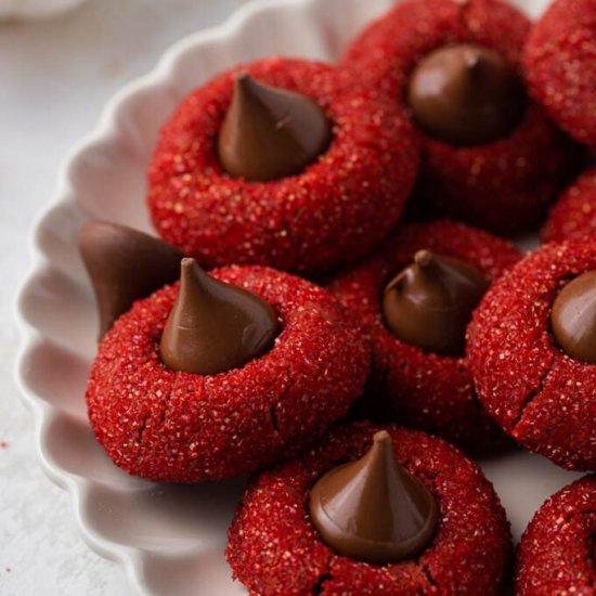 Red velvet blossoms with Hersheys