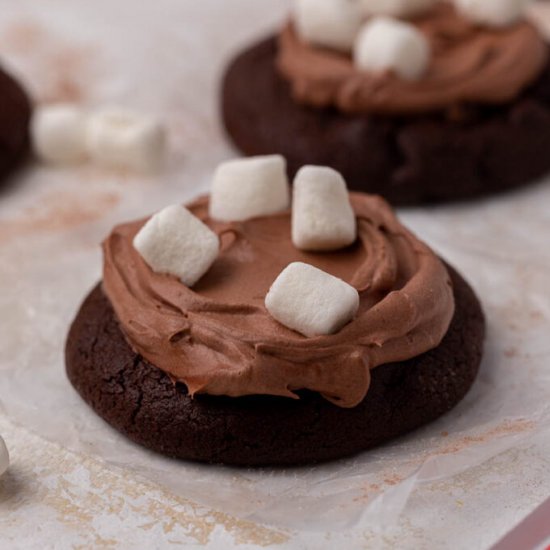 Crumbl frozen hot chocolate cookies