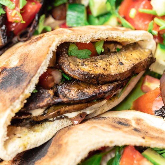 “MEATY” Vegan Mushroom Shawarma