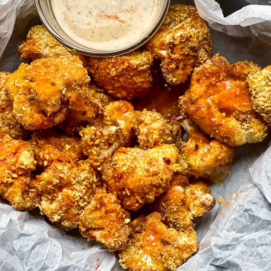 Air Fryer Buffalo Cauliflower Wings