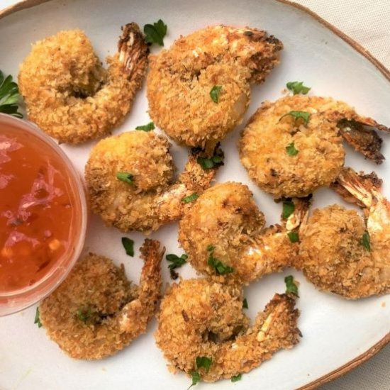 Keto Air Fryer Coconut Shrimp