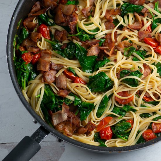 Bacon, Lettuce and Tomato Pasta