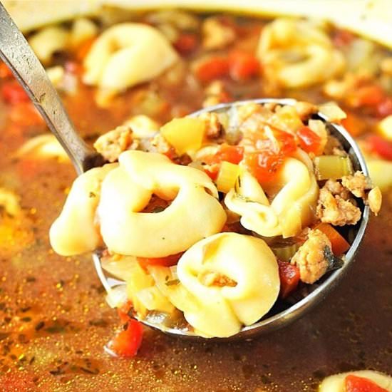 sausage and tortellini soup