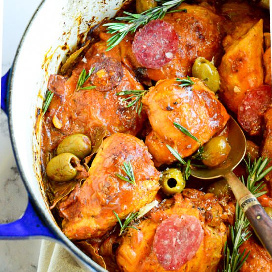 Sicilian Braised Chicken