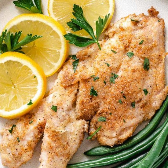 Pan-fried Yellowtail Snapper