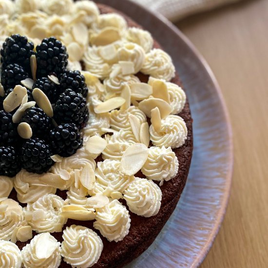 Blackberry Almond Cake