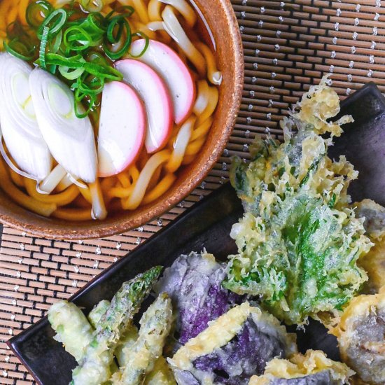 Vegetable Tempura Udon