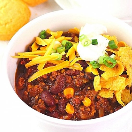 slow cooker turkey chili