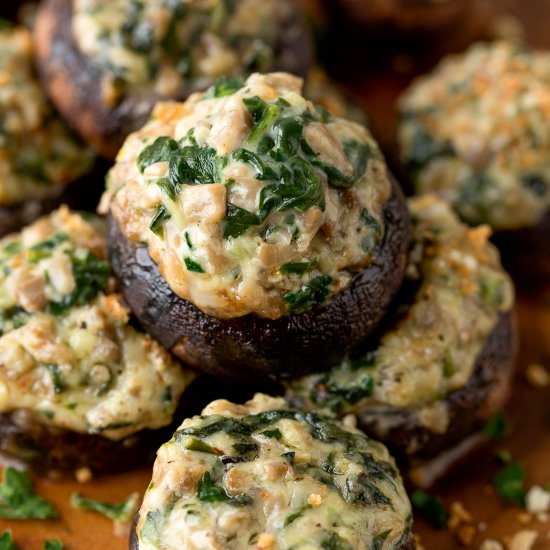 Vegetarian Stuffed Mushrooms