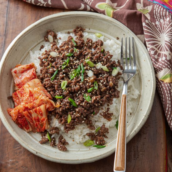 Ground Beef Bulgogi