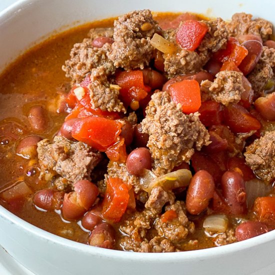 Ground Bison Chili