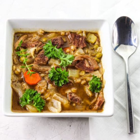 Savory Beef and Barley Soup