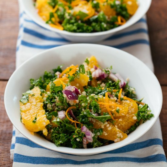 Kale and Citrus Salad with Quinoa