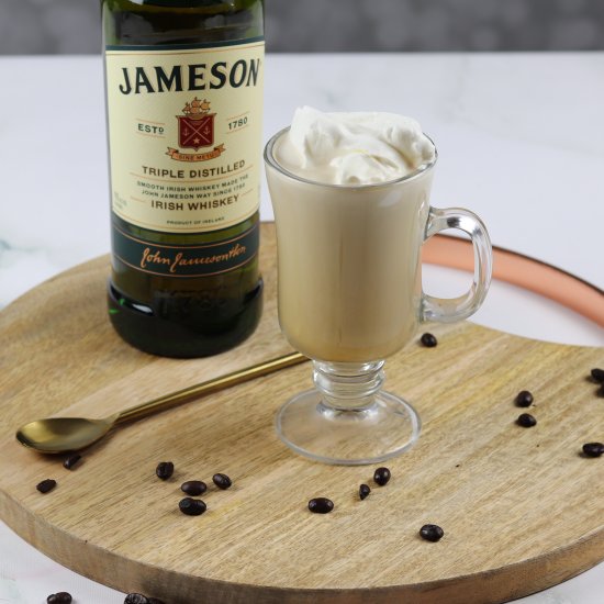 Irish Coffee with Whiskey