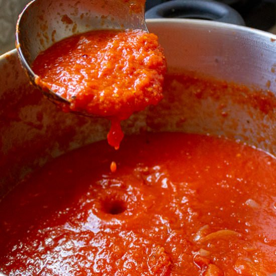 Simple San Marzano Tomato Sauce