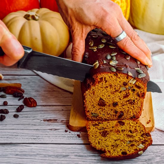 Gluten Free Protein Pumpkin Bread