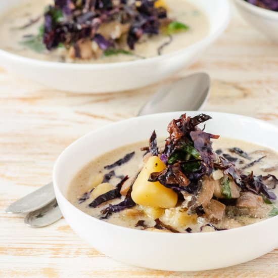 Potato and Mushroom Soup