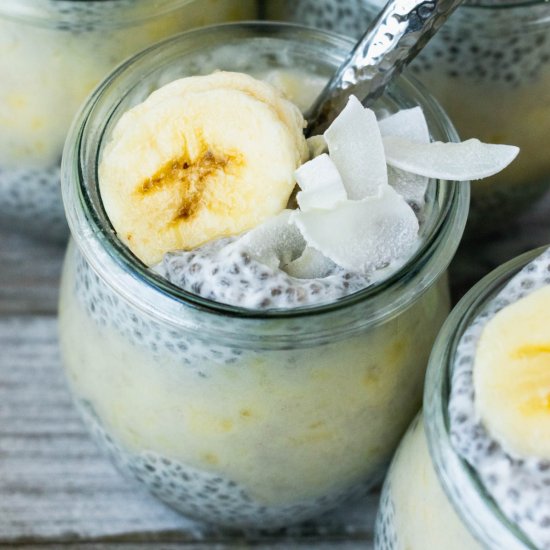 Coconut Banana Chia Pudding