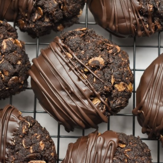 Double Chocolate Anzac Cookies