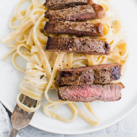 Steak Alfredo