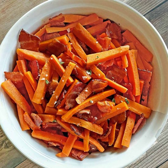 Maple Bacon Carrots