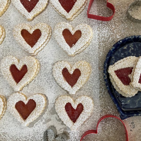 Linzer Heart Cookies