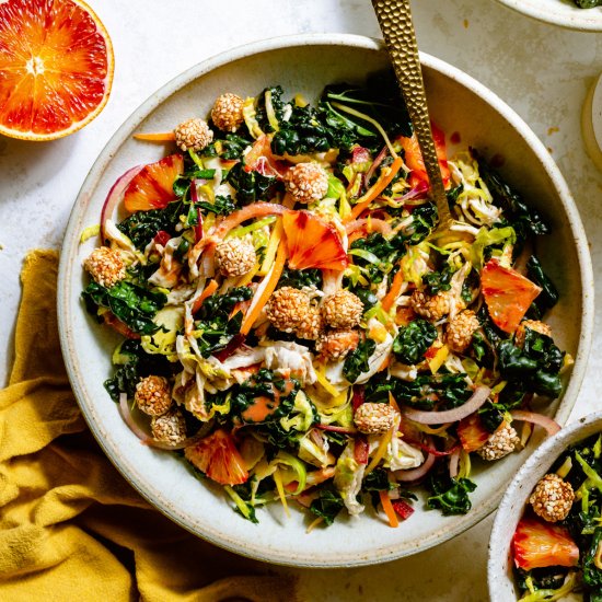 Chicken Kale Citrus Salad