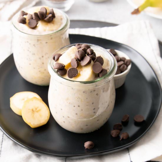 Banana Chocolate Chip Overnight Oat