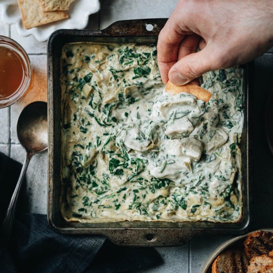 Vegan Spinach Artichoke Dip