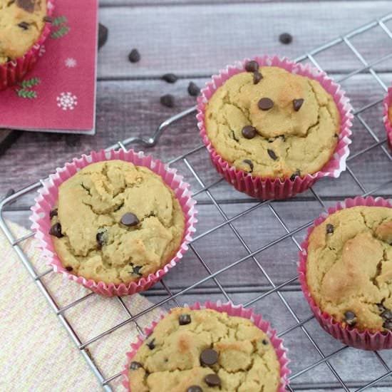 Chocolate Chip Protein Muffins