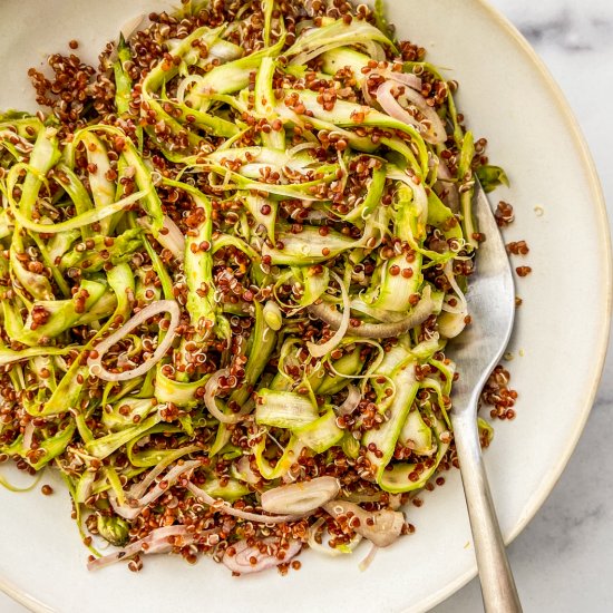 Shaved Asparagus with Quinoa