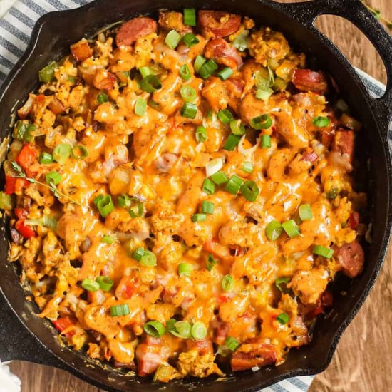 Loaded Creole Breakfast Skillet