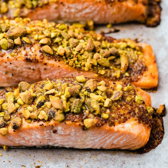 Pistachio Baked Salmon