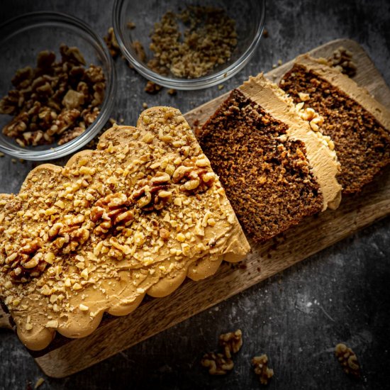 Coffee and Walnut Loaf Cake