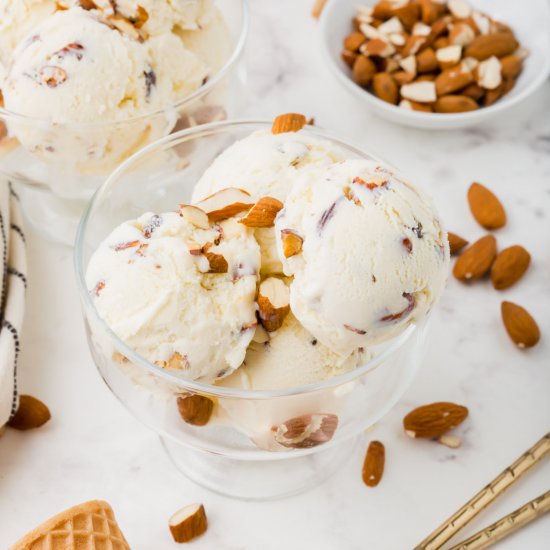 Toasted Almond Ice Cream