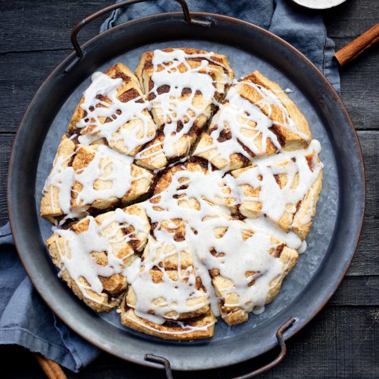 Giant cinnamon scones