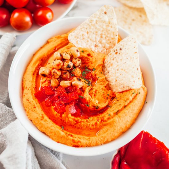 Roasted Red Pepper Hummus