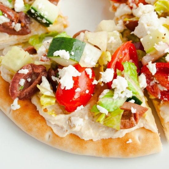 Greek Pita Pizzas