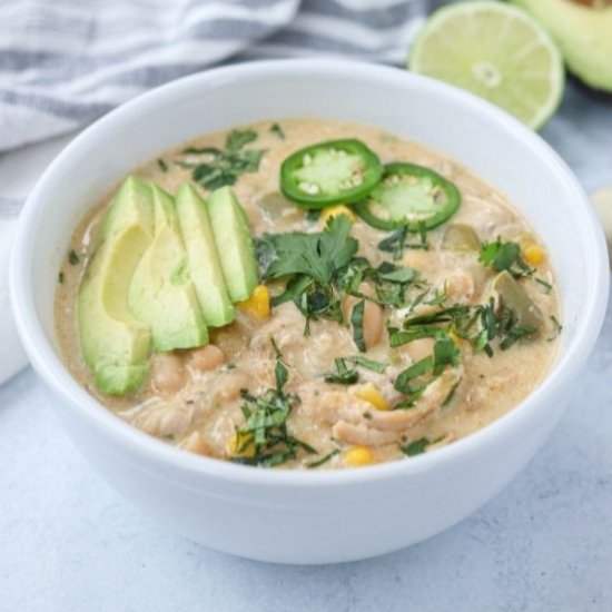 Crock Pot Green Chicken Chili