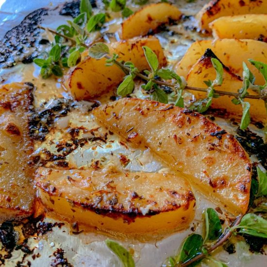 Buttery Crispy Greek Lemon Potatoes