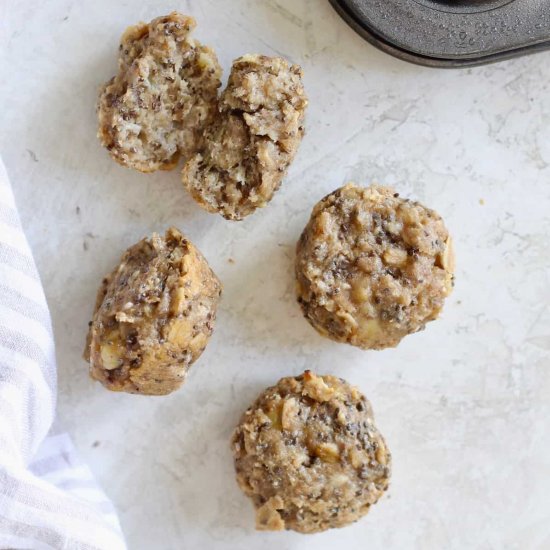 Baby Banana Oat Muffins