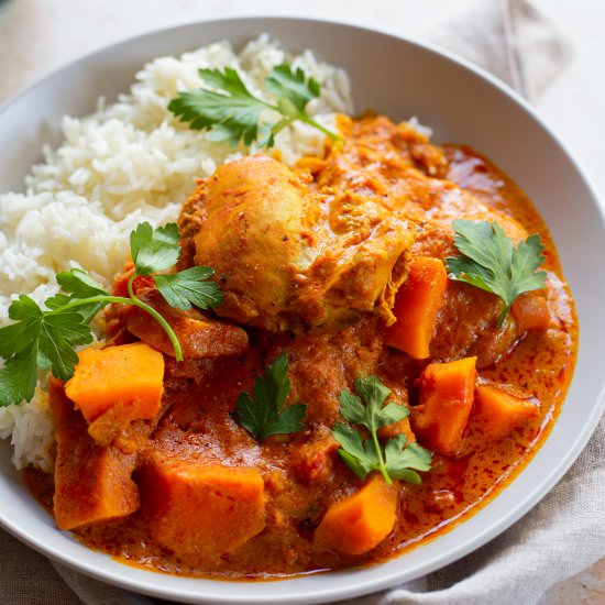 Pumpkin Butter Chicken Thighs