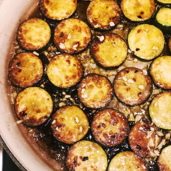 Brown Butter Zucchini