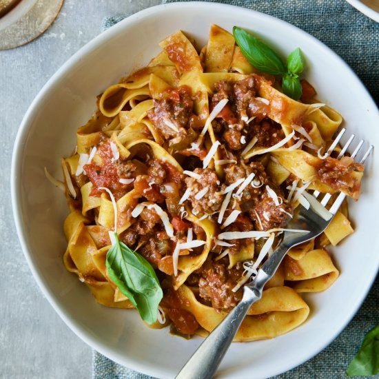 Slow Cooker Sausage Ragu