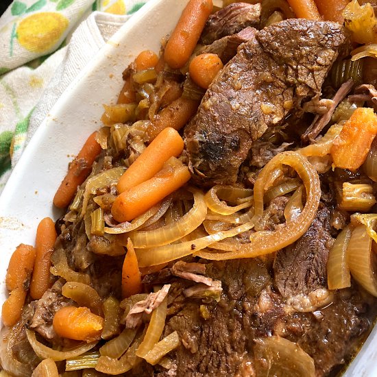 Slow Cooker French Onion Pot Roast