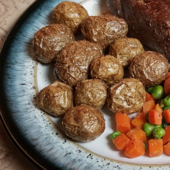 Air fryer baby potatoes