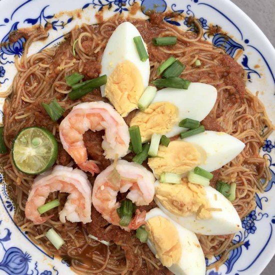 Dry mee siam goreng)