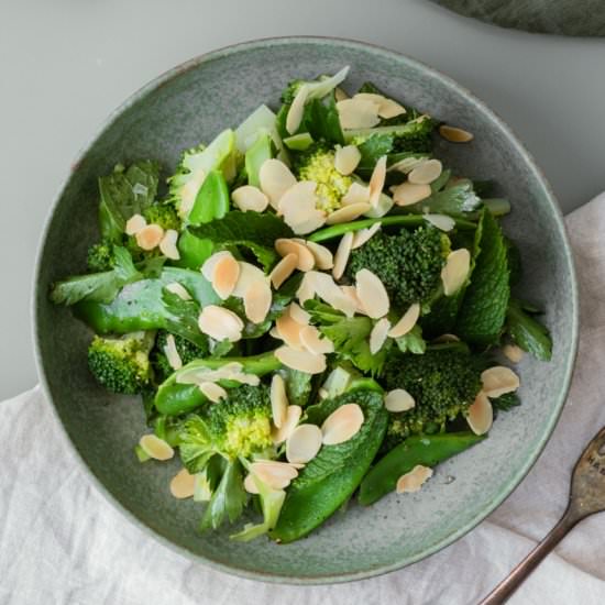 Snow Pea and Broccoli Salad