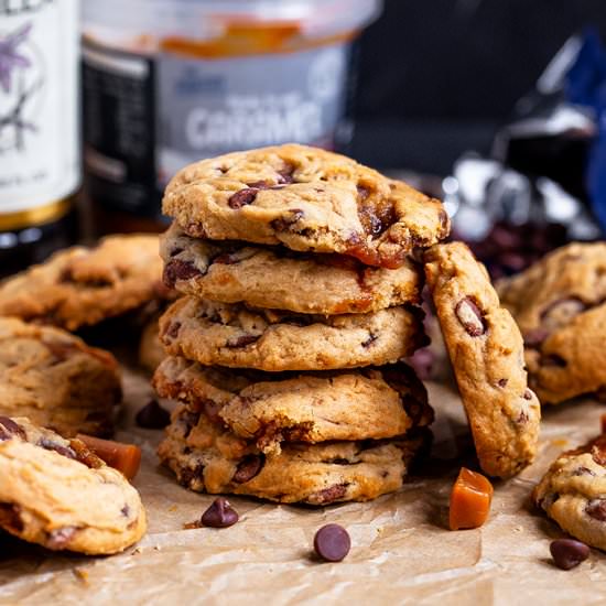 Caramel Chocolate Chip Cookies