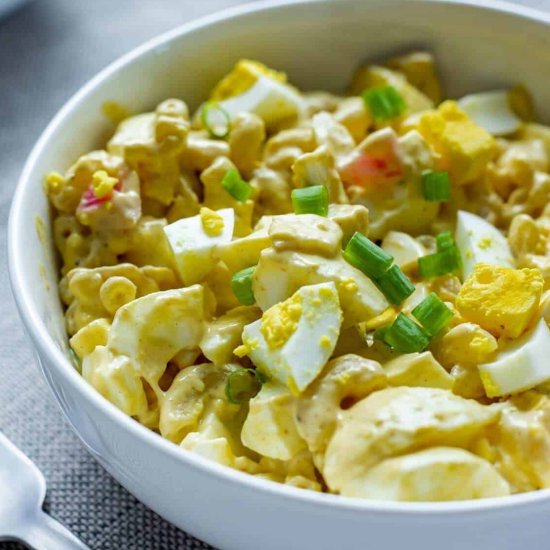 Easy Deviled Egg Pasta Salad Recipe